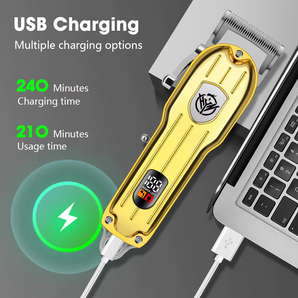 hiena Hair cutting machine Professional Hair Trimmer Barber Carving Gradient Finish Machine Electric Clipper barber cordless