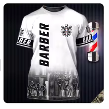 Hot Men's T Shirt Barber Shop Tops 3D Print Short Sleeve Pullover Male Summer Street Fashion Vintage Clothes Harajuku y2k Tees   4.3   22 Reviews   ౹   113 sold